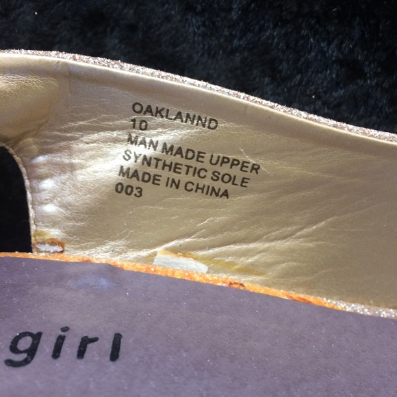 Madden Girl gold glitter platform peep toe heels - Picture 7 of 8